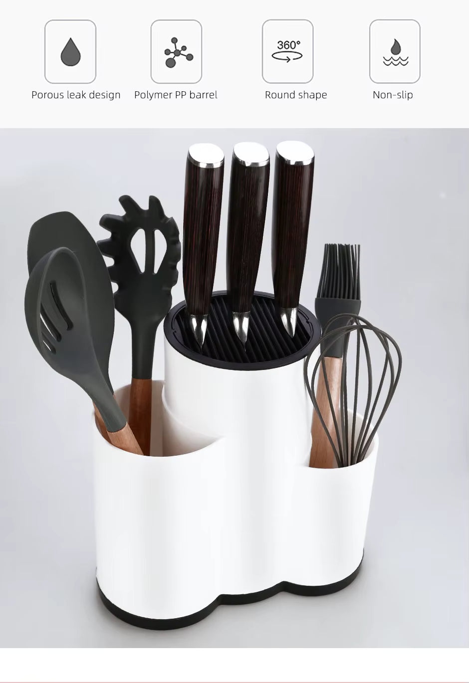 Organisateur de couteaux et ustensiles de cuisine
