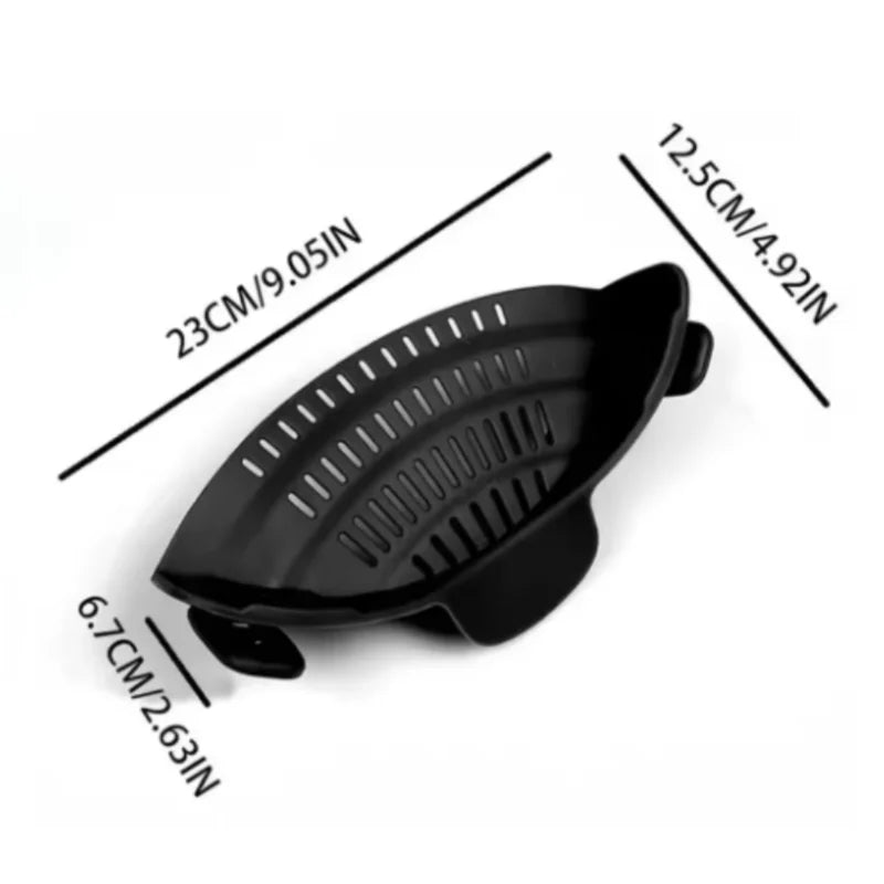 Passoire clip pour casseroles et poêles