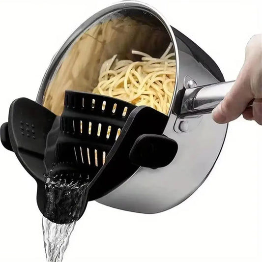 Passoire clip pour casseroles et poêles